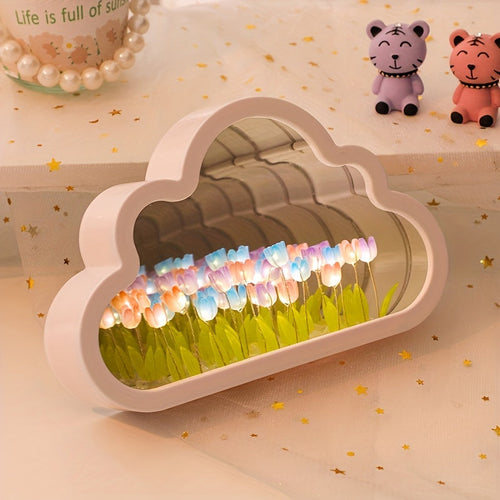Tulip Lamp - LED Night Light with Floral Design
