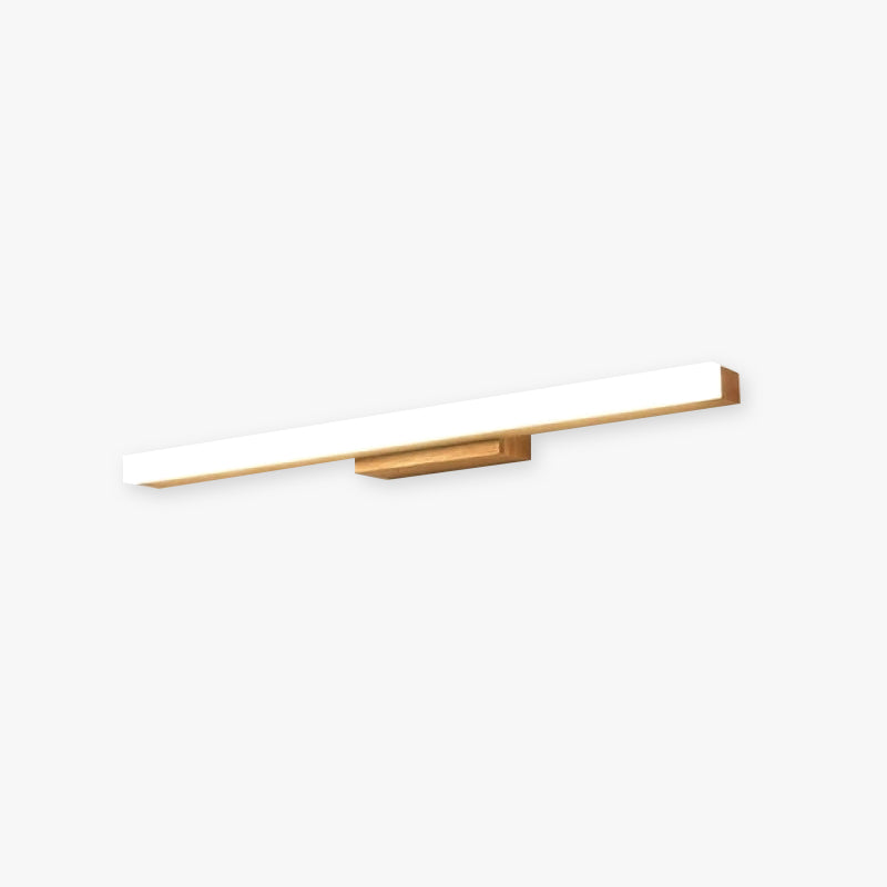 Leigh Modern Linear LED Wall Light - Bathroom/Living Room, Wood