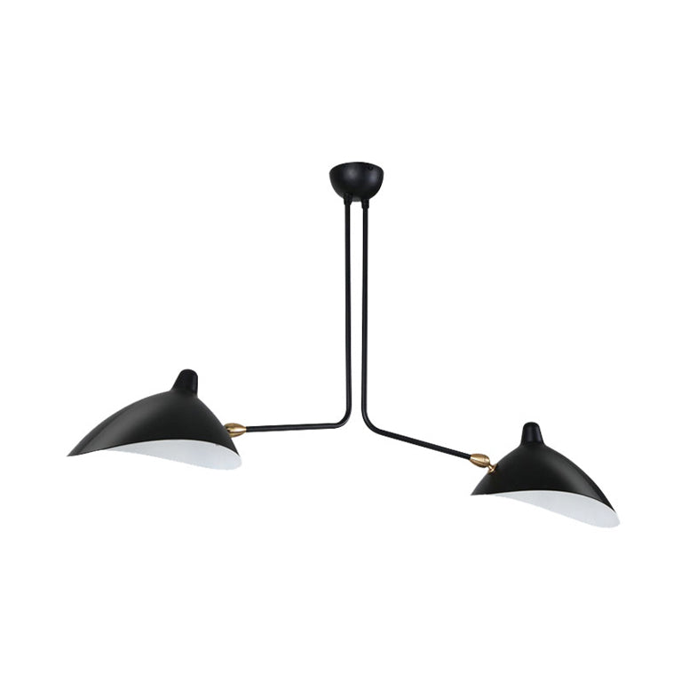 Modern Black Pendant Light with Duck Beak Shape - 2/3/5 Lights