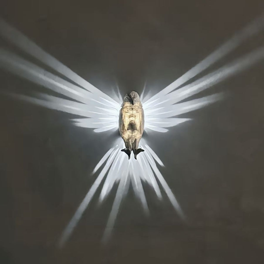 OwlGlow - Geometric Owl LED Wall Decoration for Seasonal Celebrations