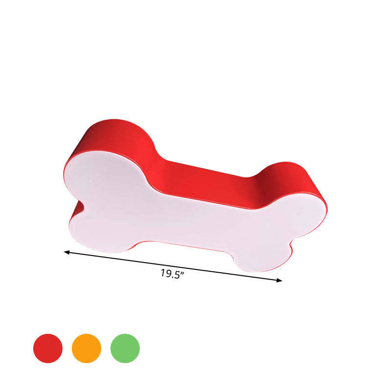 PawLight - Cartoon Dog Bone LED Ceiling Light in Metal for Children