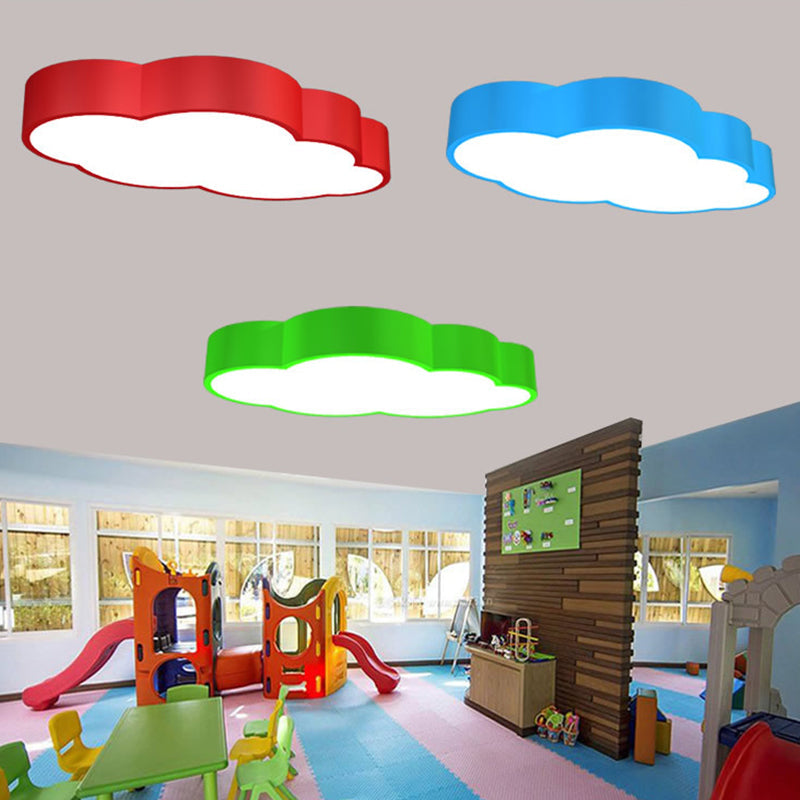 WolkPlafond - Kids Room LED Ceiling Light in Red/Yellow/Blue