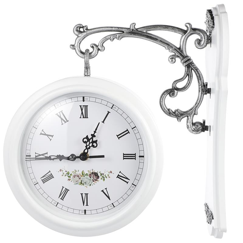 Retro Double-Sided Wall Clock