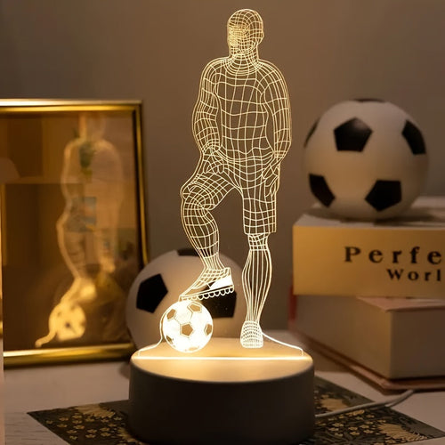 SportVision - 3D LED Footballer Night Light, USB Powered