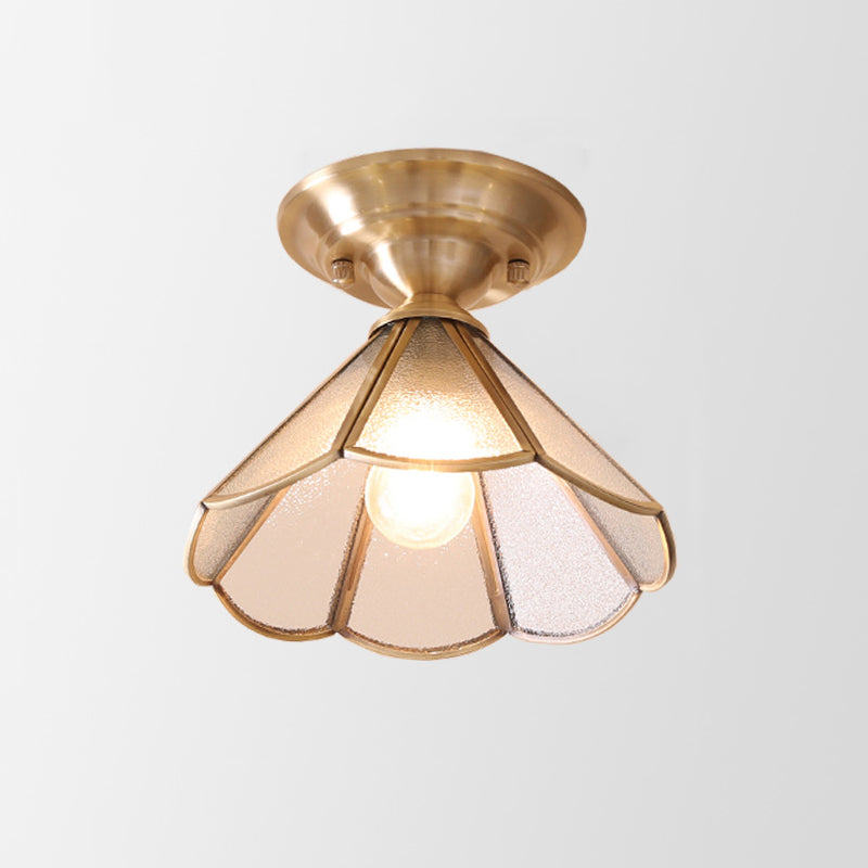 Minimalist Single-Track Ceiling Light in Brass
