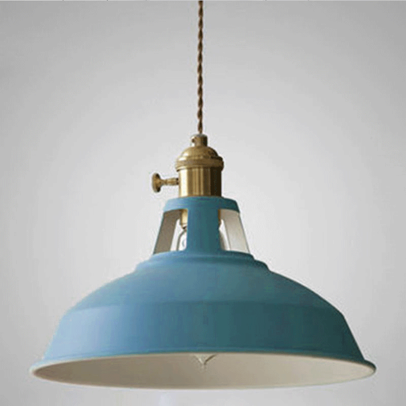 Industrial Retro Metal Pendant Light - 1-Light for Restaurant