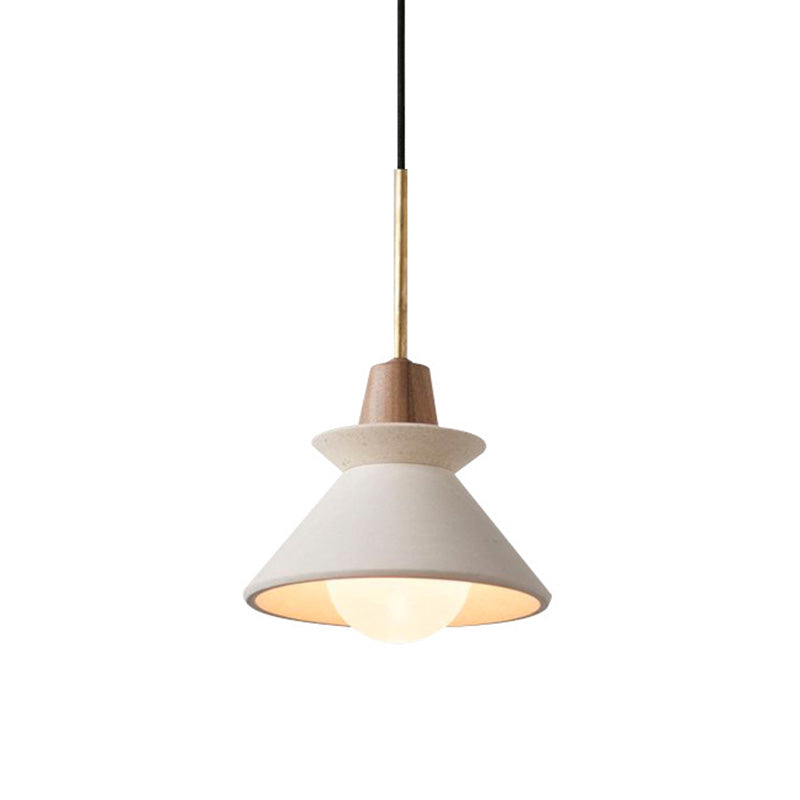 Cement Pendant Light - Modern Minimalist 1-Light Restaurant Mini Pendant