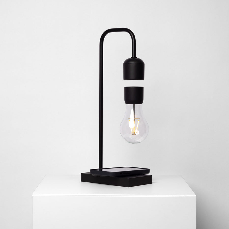 Minimalist Floating LED Lamp with Wireless Phone Charger