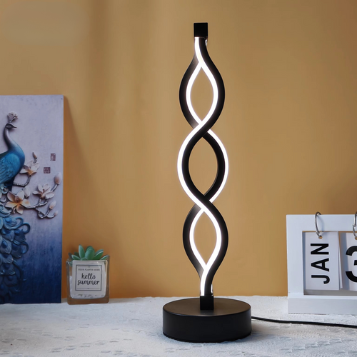 SeaWave - Unique Aluminum Desk Lamp with Dimmable LED Lighting