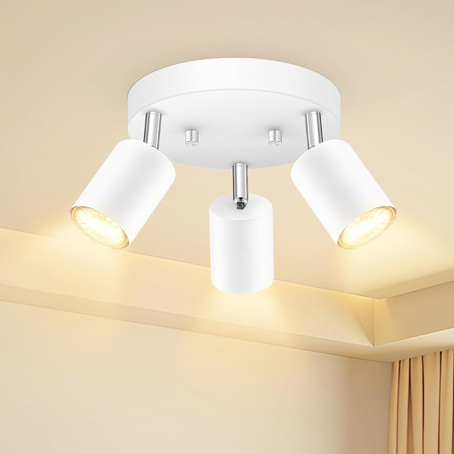 FlexiLight - 3-Light Ceiling Spotlight with Swivel Heads, GU10 Base