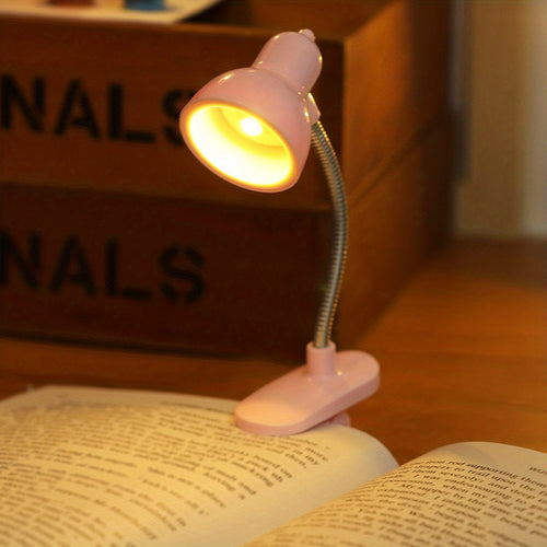 MiniGlow - Portable Clip-On Reading Lamp with Push Button Control