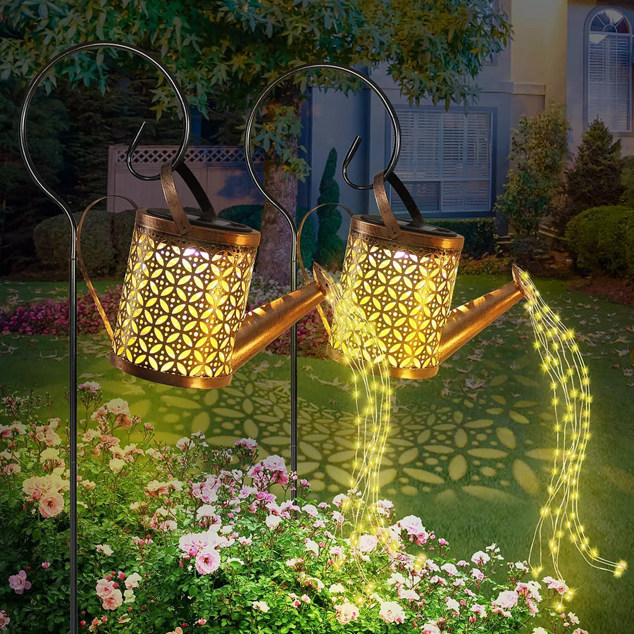 The Enchanted Watering Can - Solar Watering Can with Fairy Lights