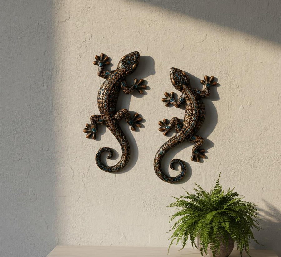 Gecko Wall Decoration – Set of 2