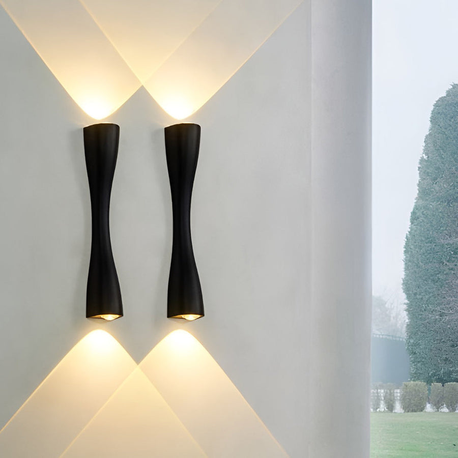 LumiBriljant - LED Up and Down Wall Lights in Modern Metal Finish