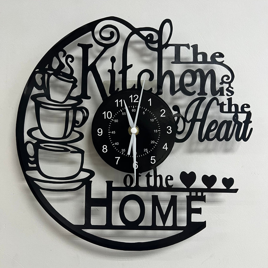 Vinyl Record Wall Clock – Silent Clock for Living Room, Bedroom & Kitchen