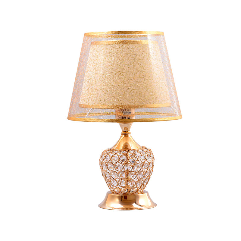 UrnLux - Crystal Table Lamp with Double Shade