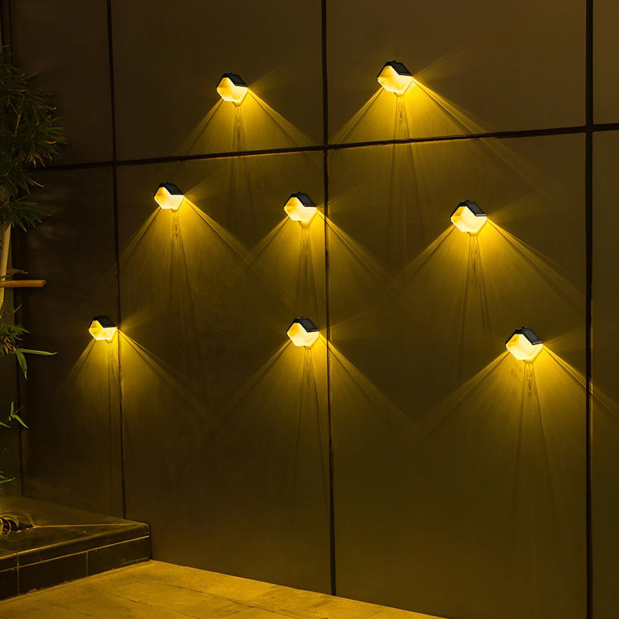 Waterproof LED Multicolor Modern Solar Wall Lighting