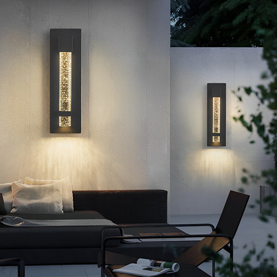Waterproof Wired Bell Glass Outdoor Wall Lamp