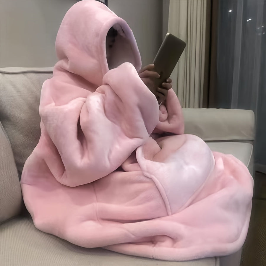 Oversized Hoodie Blanket – Wearable Soft Sherpa Fleece Jumper