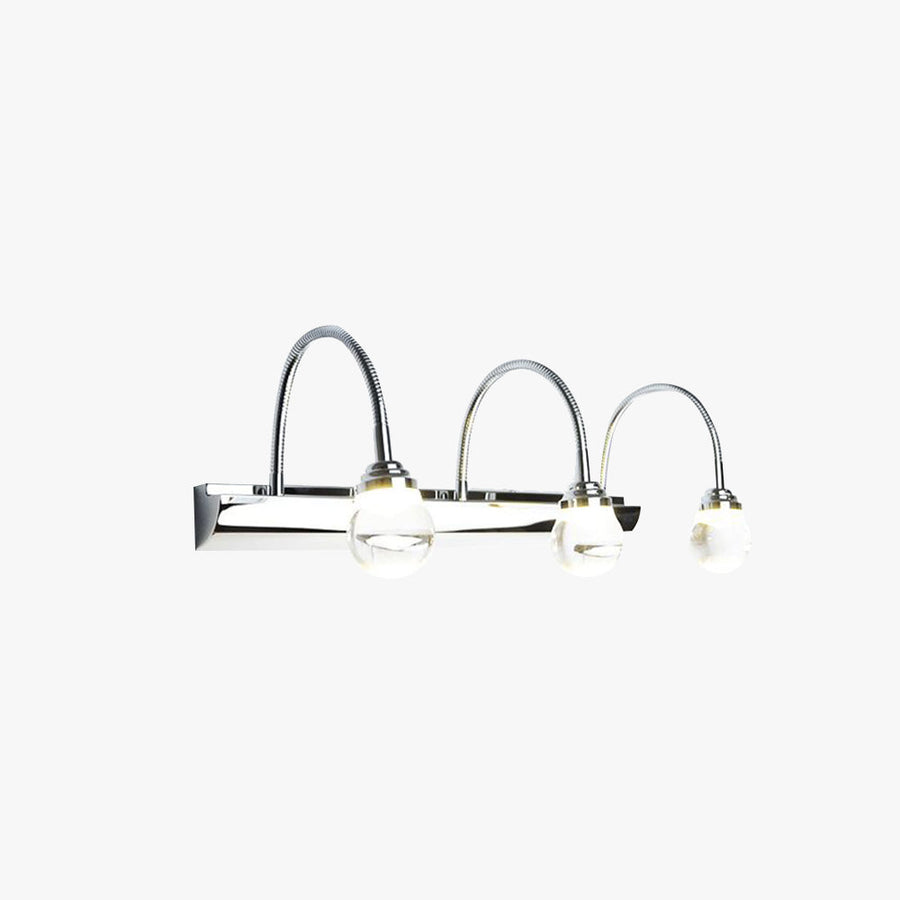 Leigh Modern LED Wall Light - White, Living/Bathroom, Metal Acrylic, 2/3-Lights