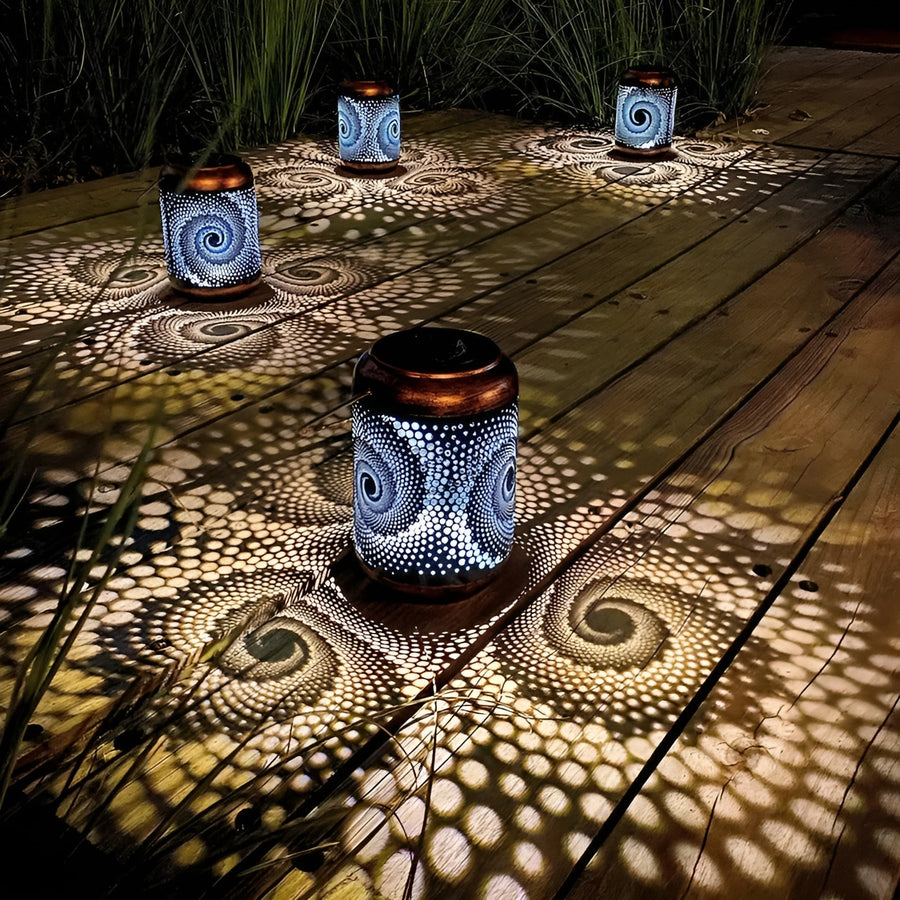SpiCircle - Solar Projector Light with Spiral Effect for Outdoor