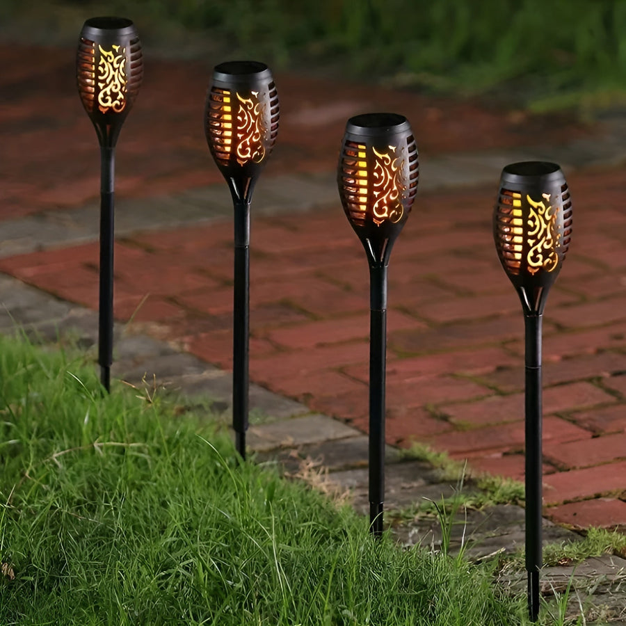 TorchLit - IP65 Waterproof Solar Outdoor Light with Flickering Flame