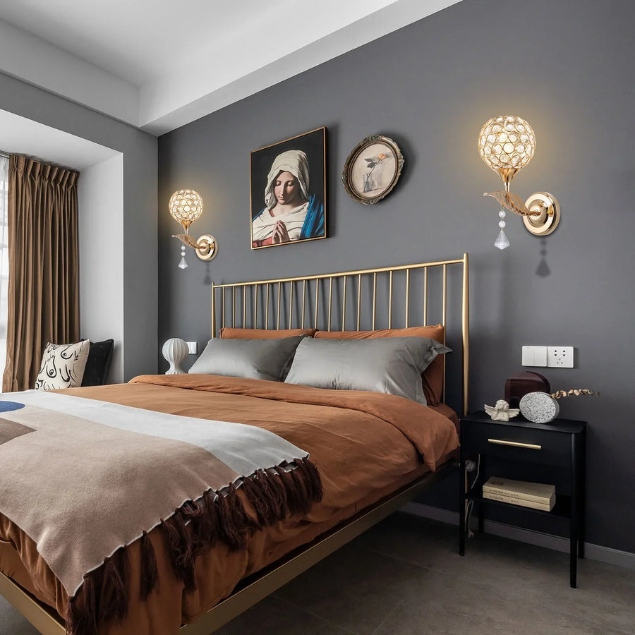 RadiantShine – Modern LED Wall Lamp with Stylish Crystal Design
