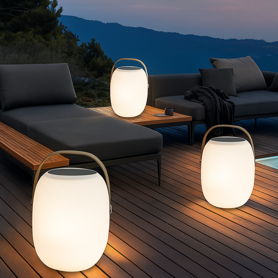 Solar Garden Terrace Lights with LED – Eco Set