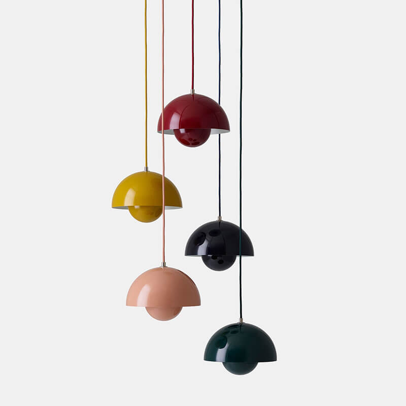 Scandinavian Macaron 1-Light Semi-Round Pendant Light