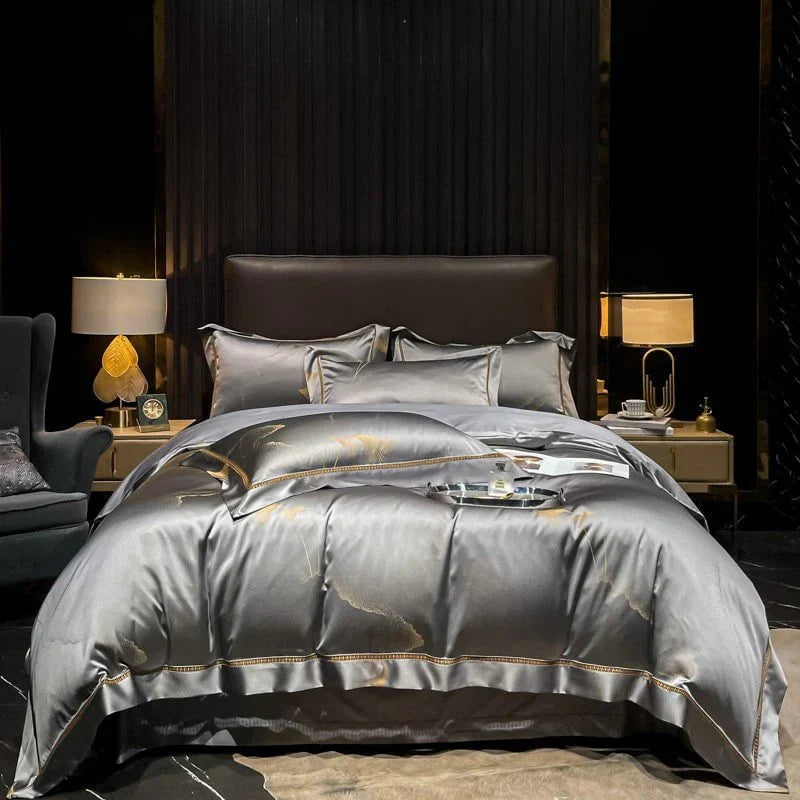 Golden Mist Duvet Cover Set – Egyptian Cotton
