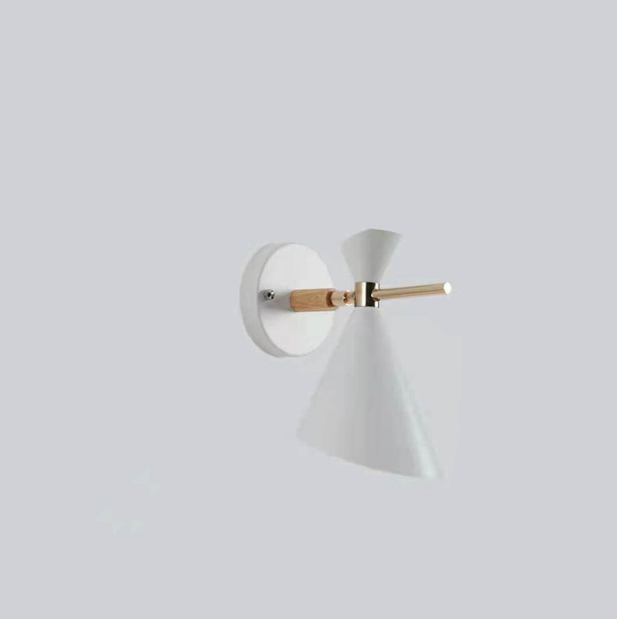 Nordic Simple Horn Shade 1-Light Wall Clock