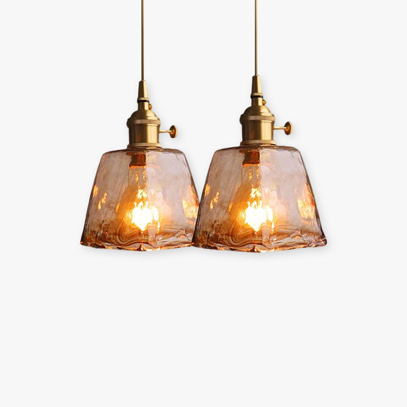 Eloise Vintage LED Ceiling Lights Gold Metal and Glass for Bedroom Living Room Dining Room