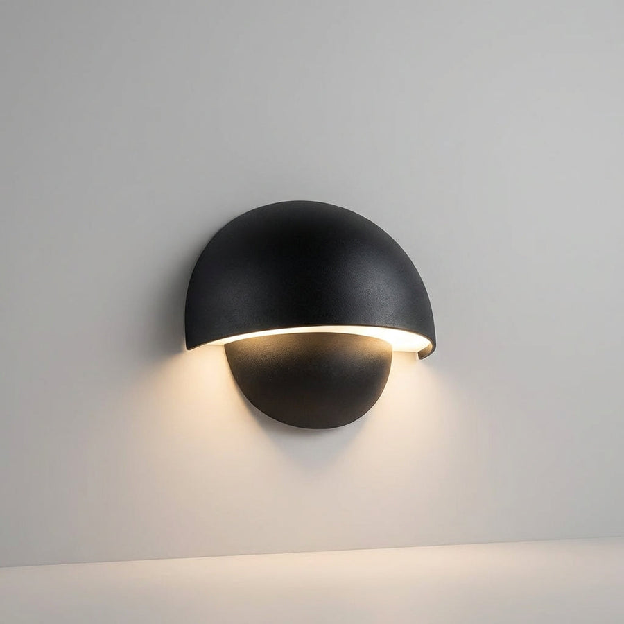 Modern Black Outdoor LED Wall Light