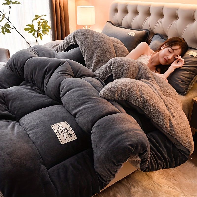 Double-Sided Sherpa Fleece Blanket – Thick, Warm & Soft for All Seasons – Perfect for Sofa, Bed, Office & Travel