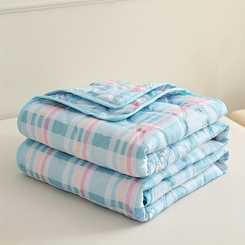 Soft & Lightweight Summer Blanket – Breathable & Skin-Friendly Plaid for Sofa, Air Conditioning & Multi-Purpose Use