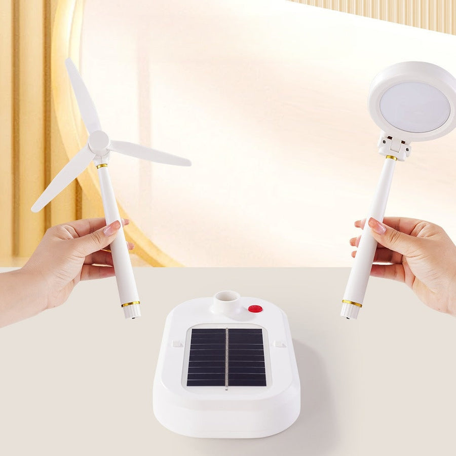 SolarBreeze – Solar Lamp with Fan, Multifunctional Table Lamp for Home & Office