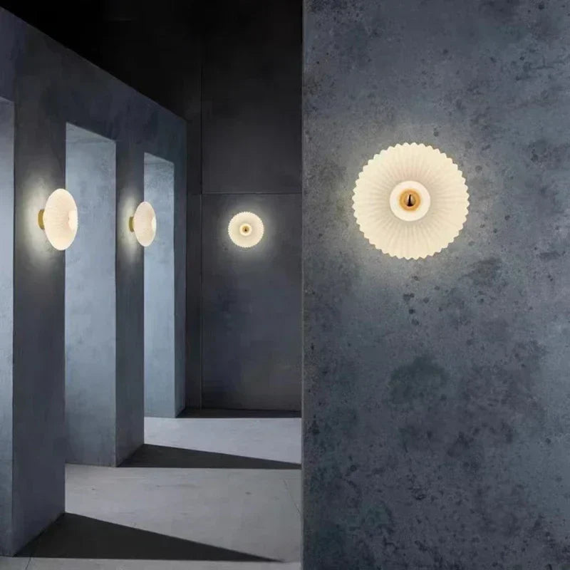 RippleGlow - Modern Glass Wall Lamp for Stylish Interiors