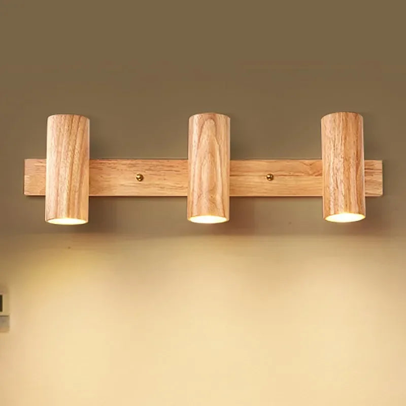 NordicWood - Modern Walnut Wood Wall Lamp Scandinavian LED Lighting