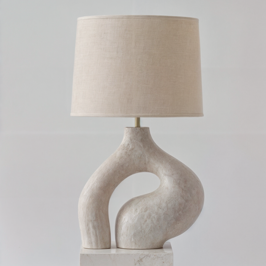 Vivianne Resin Lamp - Minimalist Stylish Table Lamp