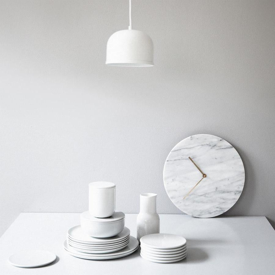 White Marble Wall Clock