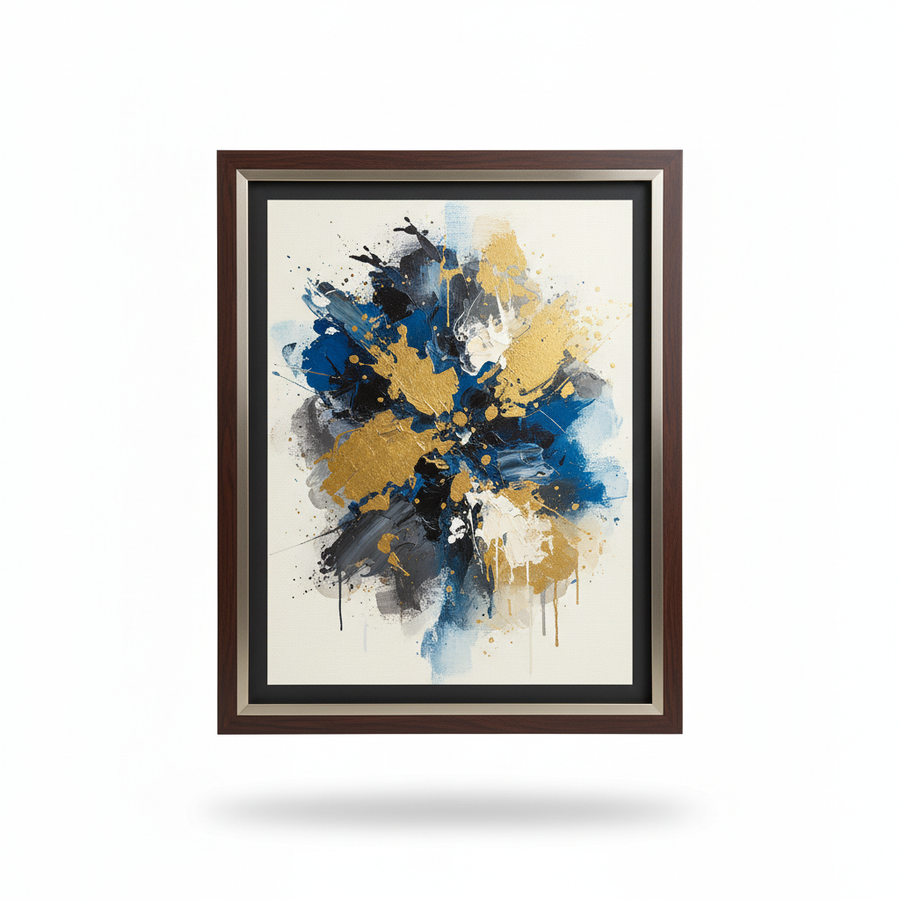 Abstract Wall Art in Frame
