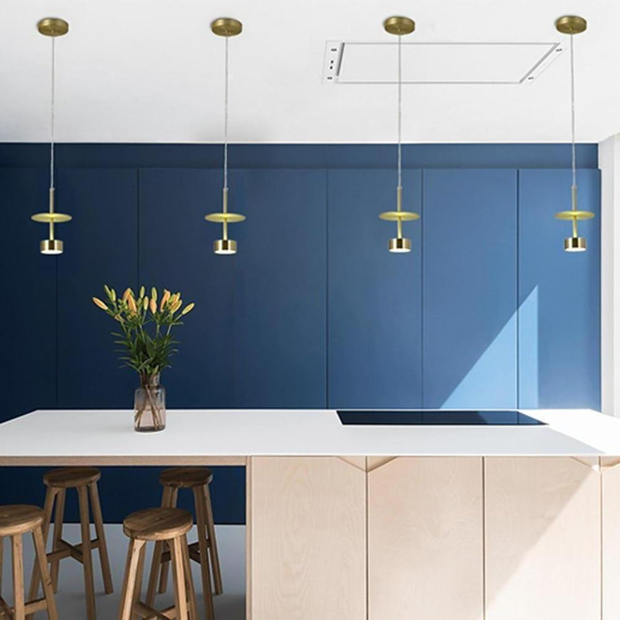 1-Light Metal Pendant Lights for Kitchen Island