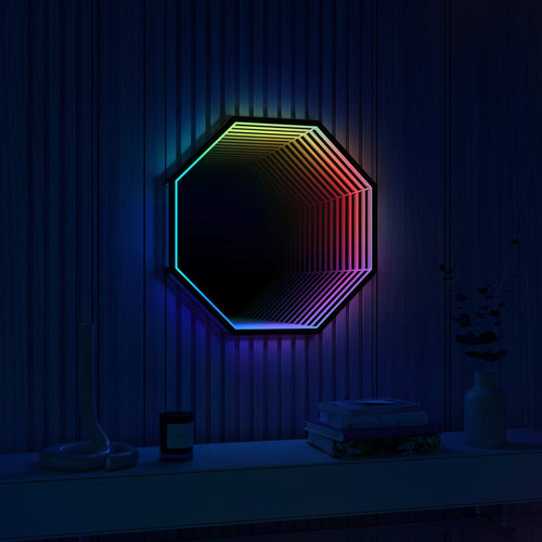 Octagon 3D Infinity Mirror Wall Light