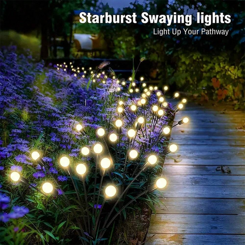 Solar Garden Lighting - Starburst Swinging Light