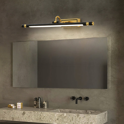 Black Simple LED Bathroom Mirror Wall Lamp