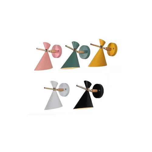 Nordic Simple Horn Shade 1-Light Wall Clock