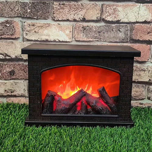FlameGlow - Flame Fireplace Simulation Charcoal Light Retro Decoration for Indoor and Garden