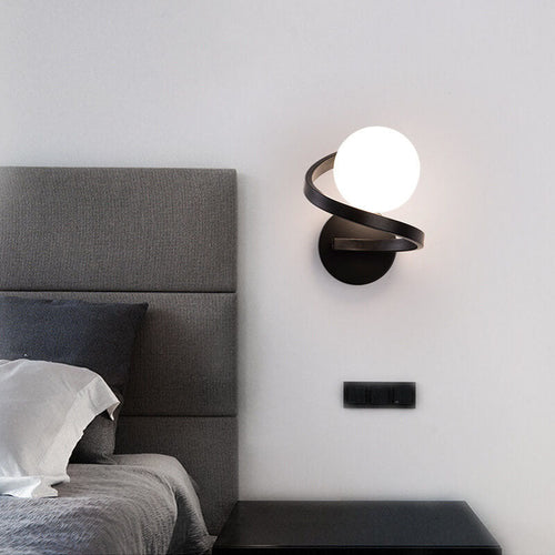 Modern Minimalist Curved LED Wall Light Single Light