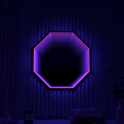 Octagon 3D Infinity Mirror Wall Light