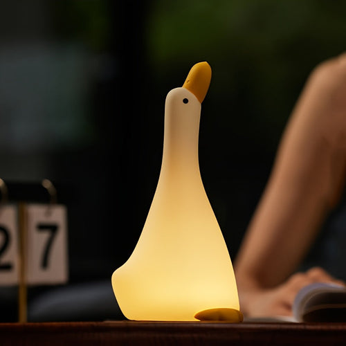DreamDuck - Silicone Night Light with USB Rechargeable Touch Sensor and 3 Brightness Levels